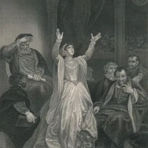 Condemnation of Anne Boleyn, (mid 19th century). Creator: George C Finden