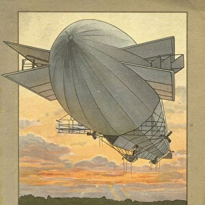 Conquerer of the Air. Zeppelin, 1916. Artist: Anonymous