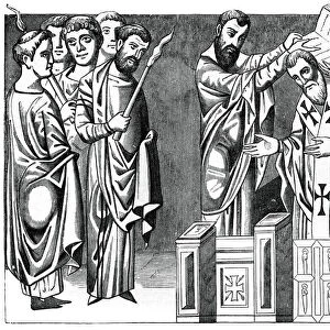 Consecration of a bishop, 9th century, (1870)