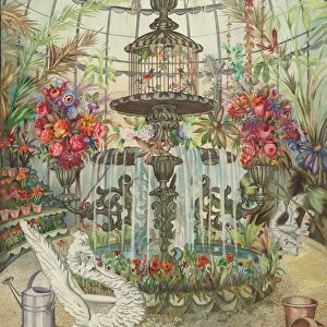 Conservatory Fountain, c. 1938. Creator: Perkins Harnly
