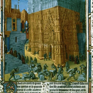 Construction of the Temple at Jerusalem by King Solomon, 15th century