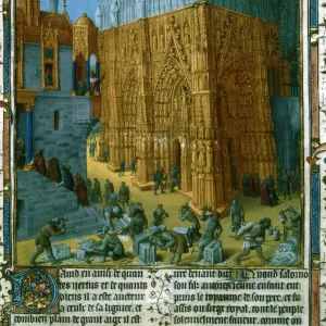 Construction of the Temple at Jerusalem by King Solomon, 15th century