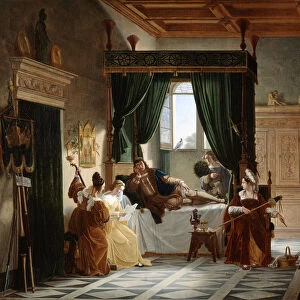 The Convalescence of Bayard, c1796-1842. Artist: Pierre Henri Revoil