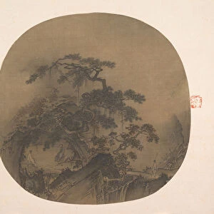Conversation in a Cave, 13th century. Creator: After Ma Yuan (Chinese, active ca. 1190-1225)