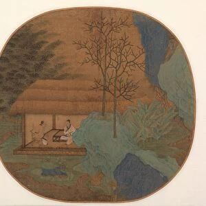 Conversation in a Thatched Hut, late 1200s. Creator: Unknown