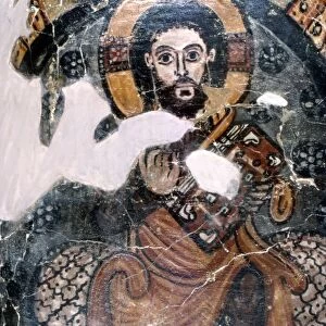 Coptic Mural of Christ, c6th-7th century