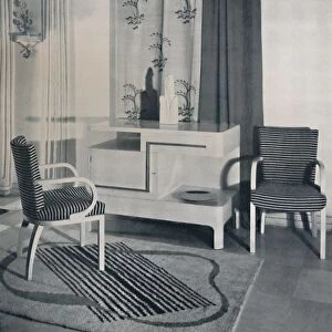 Corner of a room designed by Hayes Marshall for Fortnum & Mason Ltd. London, 1936
