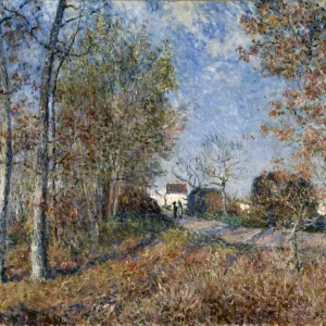 Corner of the Wood Close To Fontainbleau, 1883. Artist: Alfred Sisley Corner of the Wood Close To Fontainbleau, 1883. Artist: Alfred Sisley
