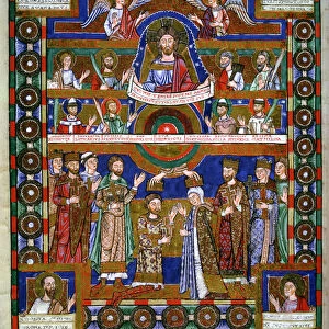Coronation of Henry the Lion, Duke of Saxony, and his wife Matilda