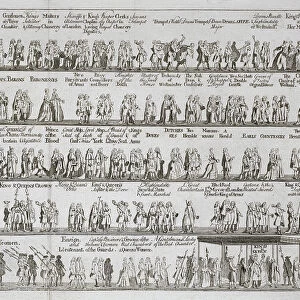 The coronation procession of King George II, October 1727, (c1727)