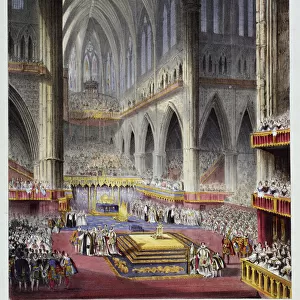 Coronation of Queen Victoria in Westminster Abbey, London, 1838