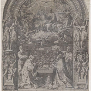 The Coronation of the Virgin with St Lawrence, St Paul, St Peter and St Sixtus, 1576