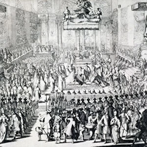 The Coronation of William III and Mary II, Westminster Abbey, London, 21st April 1689