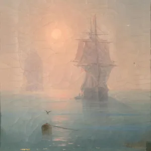 Corvette in the Mist, 1886. Artist: Aivazovsky, Ivan Konstantinovich (1817-1900)