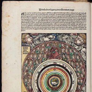 Cosmos (from the Schedels Chronicle of the World), 1493. Artist: Anonymous