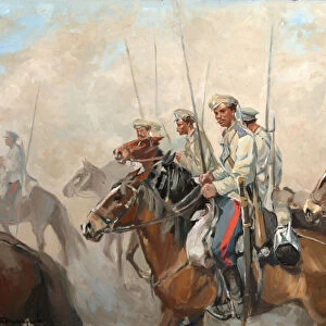 Cossacks, 1910s. Artist: Vladimirov, Ivan Alexeyevich (1869-1947)