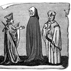 Costume, 14th century, (1910)