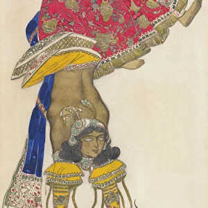 Costume design for the Ballet Blue God by R. Hahn, 1912. Artist: Bakst, Leon (1866-1924)