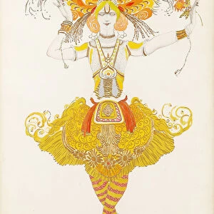 Costume design for the ballet The Firebird (L oiseau de feu) by I. Stravinsky, 1922