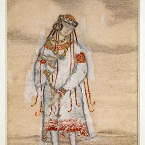 Costume design for the ballet The Rite of Spring (Le Sacre du Printemps) by I. Stravinsky, 1912. Artist: Roerich, Nicholas (1874-1947)