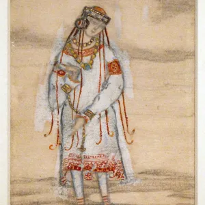 Costume design for the ballet The Rite of Spring (Le Sacre du Printemps) by I. Stravinsky, 1912. Artist: Roerich, Nicholas (1874-1947)