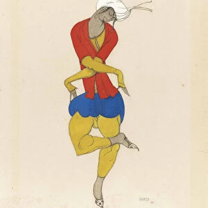 Costume design for the ballet The Rite of Spring by I. Stravinsky. Adoration of the Earth