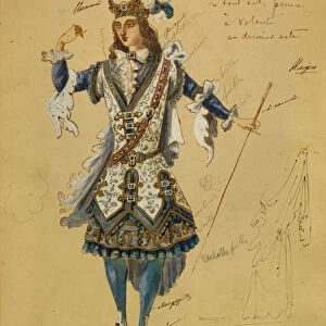 Costume design for the ballet Sleeping Beauty by P. Tchaikovsky, 1890. Artist: Vsevolozhsky, Ivan Alexandrovich (1835-1909)
