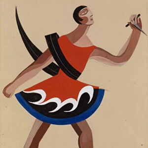 Costume Design for the Play The Phoenician Women by Euripides, 1948. Artist: Exter