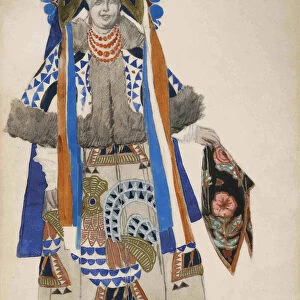 Costume design for the Vaudeville Old Moscow at the Theatre Femina in Paris, 1922
