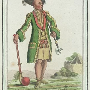 Costumes de Différents Pays, Grand Chef de Guerriers Iroquois, c1797. Creator: Jacques Grasset de Saint-Sauveur