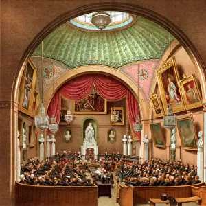 Council Chamber, Guildhall, City of London, 1886. Artist: William Griggs