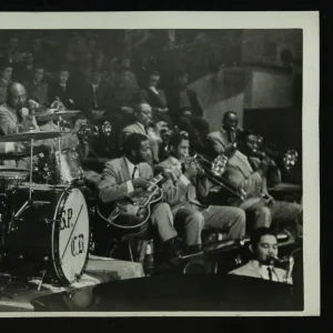 The Count Basie Orchestra in concert, c1950s. Artist: Denis Williams