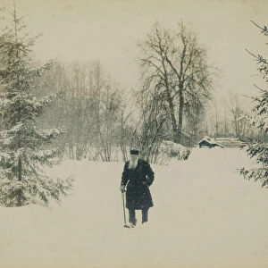 Count Lev Nikolayevich Tolstoy walking