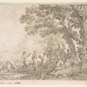 The Country Dance (Large Plate), ca. 1637. Creator: Claude Lorrain