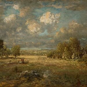 Countryside in Picardy, 1860. Creator: Theodore Rousseau