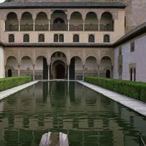 Court of the Myrtles in Alhambra, 14th century