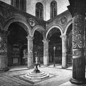 The Court of the Palazzo Vecchio, Florence, Italy, 1882