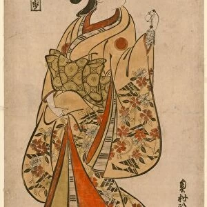 Courtesan Likened to the Chinese Sage Zhang Guolao (Japanese: Chokaro), c. 1715