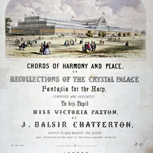 Cover of Chords of harmony and peace composed by JB Chatterton, c1851