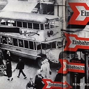 Cover design for EinbahnstraBe (One-Way Street) by Walter Benjamin, 1928