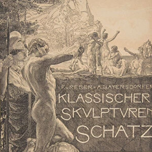 Cover design for Klassischer Skulpturenschatz, late 19th century. late 19th century