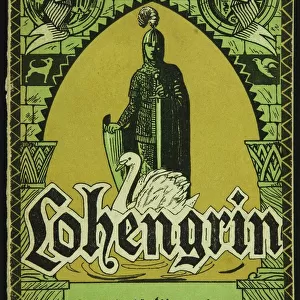 Cover of the Libretto of Lohengrin by Richard Wagner. Barcelona, Associacio Wagneriana, 1926