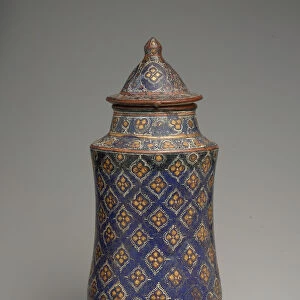 Covered Jar (Albarello), Iran, second half 13th-14th century. Creator: Unknown