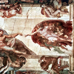 Creation of Adam, 1508-1512. Artist: Michelangelo Buonarroti