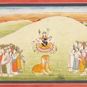 The Creation of Durga: Page from a Dispersed Markandeya Purana... ca. 1810-20. Creator: Unknown