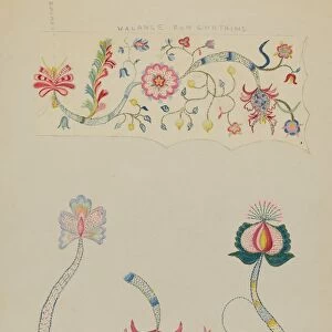 Crewel Embroidery, c. 1936. Creator: Fanchon Larzelere