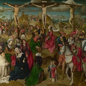The Crucifixion (Triptych: Scenes from the Passion of Christ, central Panel), c. 1510. Artist: Master of Delft (active Early 16th cen. )