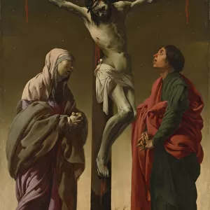 The Crucifixion with the Virgin and Saint John, ca. 1624-25. Creator: Hendrick ter Brugghen