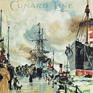 Cunard Line, Landing Stage, Liverpool, c1900. Creator: Unknown