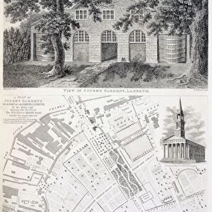 Cupers Gardens, Lambeth, 1746. Creator: English School (18th Century)
